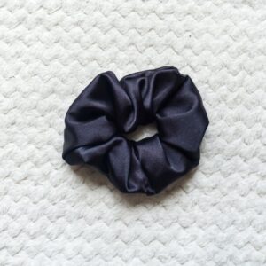 chouchou en satin noir